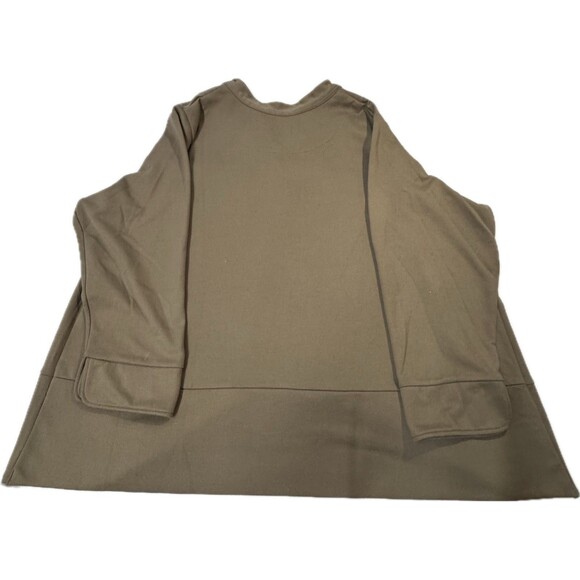 Avenue Women’s Plus Size 30/32 4X Taupe Blazer Jacket Button Front Lightweight - Picture 2 of 10